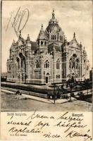 1904 Szeged, zsidó templom, zsinagóga. Pető Ernő kiadása (fl)