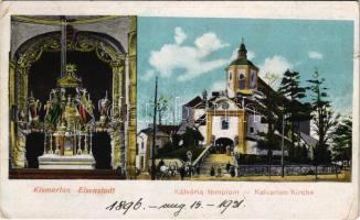 1921 Kismarton Eisenstadt; Kálvária templom, Oltár, belső. Kern Viktor kiadása / Kalvarien Kirche / church interior (kis szakadás / small tear)