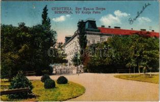 1925 Szabadka, Subotica; Vrt Kralja Petra / Péter király kertje / garden (EK)