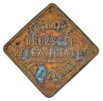 Csehszlovákia / Érsekújvár ~1920-1938. "Vasutasok Fogyasztási Szövetkezete - Érsekújvár / Letét...