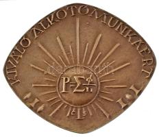 Csontos László (1925-2013) DN "Petzvál József / Kiváló alkotómunkáért" bronz emlékplakett ...