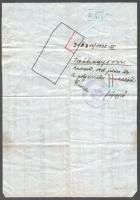 1938 Bp. II. kerület, Fillér utcai telek felosztási tervrajza