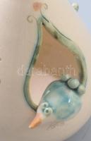 Függő mécsestartó, kerámia, jelzés nélkül, hibátlan, m: 18 cm