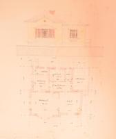 cca 1910 8 db klf. épület tervrajz, kézzel rajzolt, színezett és sokszorosított, 30x40 cm-ig