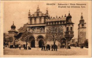 Kraków, Krakau; Sukiennice i Wieza Ratuszowa / cloth hall, town hall tower, market