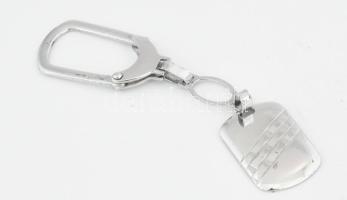 Ezüst(Ag) mintás kulcstartó, jelzett, 9×1,8 cm, nettó: 9,7 g