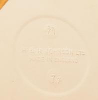 H&R Johnson négyrészes edényalátét szett, a négy évszak ábrázolásával, jelzett, kis kopással, d:...