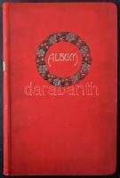 Nagy alakú régi szecessziós album 200 férőhellyel, szép állapotban (25 x 36cm)