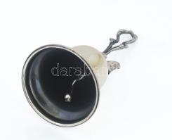 Ezüst(Ag) asztali csengő, jelzett, m: 8,5 cm, nettó: 19,8 g