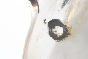 Ezüst(Ag) habos kanál, jelzett, h: 14,2 cm, nettó: 26,6 g