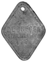 Debrecen 1926. "Debreczen Sz. Kir. Város" ebadójegy / kutyabárca, "794" sorszámm...