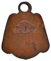 Debrecen 1931. "Debreczen Sz. Kir. Város" ebadójegy / kutyabárca, "4035" sorszám...