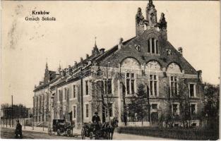 1913 Kraków, Krakau; Gmach Sokola / Sokol building (small tear)