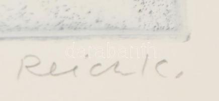 Reich Károly (1922-1988): Salome. Hidegtű, papír, jelzett, 29,5×19 cm