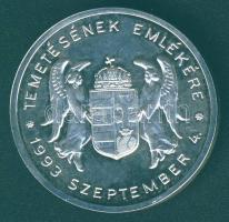 1993. "Horthy Miklós" ffém emlékérem T:BU Csak 3000db! Díszdobozban, tanúsítvánnyal!