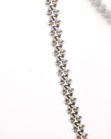 Ezüst(Ag) fantáziaszemes nyaklánc, jelzett, h: 40 cm, nettó: 10,1 g