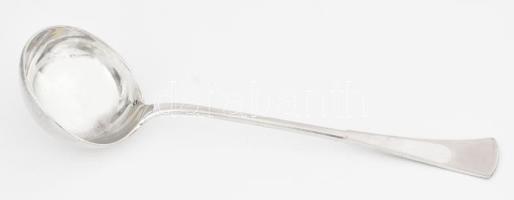 Ezüst(Ag) tejmerő kanál, jelzett, h: 21,5 cm, nettó: 86 g