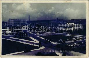 1937 Zlín, Pohled na závody Bata a.s. / Bata Shoes factory, autobus, automobiles (fl)