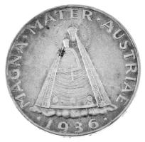 Ausztria 1936. 5Sch Ag "Mariazelli Madonna" T:XF kis ph. Austria 1936. 5 Schilling Ag &quo...