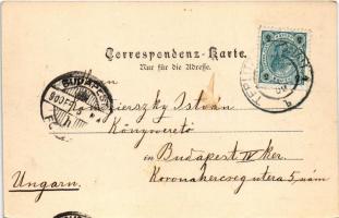 1900 Teplice, Teplitz-Schönau; Evang. Kirche / Lutheran church (fl)