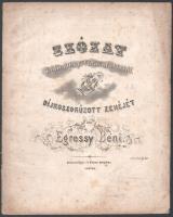 cca 1860 Szózat. Költemény Vörösmartytól. Díjkoszorúzott zenéjét írta: Egressy Béni. Pesten, Rózsavölgyi és Társa, 5+(1) p. Kiadói papírkötés, foltos.