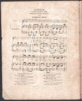 cca 1860 Szózat. Költemény Vörösmartytól. Díjkoszorúzott zenéjét írta: Egressy Béni. Pesten, Rózsavö...