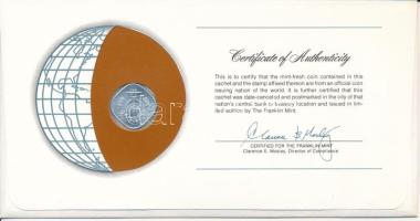 Pakisztán 1980. 5p "Nemzetek pénzérméi" felbélyegzett borítékban, bélyegzéssel T:AU
Pakis...