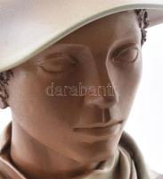 Nagyméretű női büszt szobor, sérülésekkel, m: 49 cm /// KIZÁRÓLAG SZEMÉLYES ÁTVÉTEL, NEM POSTÁZZUK! ...