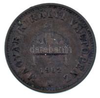 1902KB 1f bronz T:AU,XF Adamo K1