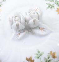 Hollóházi bonbonier, jelzett, kis kopással, m: 13 cm