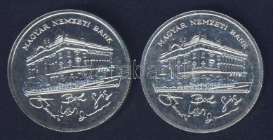 1992. 200Ft Ag "MNB" (2x) T:BU,2