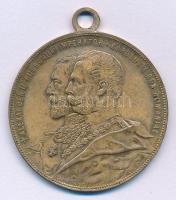 Orosz Birodalom 1907. "Jubileumi emlékérem" bronz kitüntetés, mellszalag nélkül, "F. SARAGA. JASSY" gyártói jelzéssel (39,5mm) "ALEXANDER II RUSSORUM IMPERATOR - CAROLUS I REX ROMANIAE (II. Sándor orosz cár - I. Károly román király) / IN AMINTIREA LUAREI GRIVITEI - SI A ELIBERAREI BULGARIEI (Grivitei elfoglalása - Bulgária felszabadítása)" T:XF Russian Empire 1907. "Jubilee medal" bronze decoration, without ribbon and "F. SARAGA. JASSY" makers mark (39,5mm) "ALEXANDER II RUSSORUM IMPERATOR - CAROLUS I REX ROMANIAE (Alexander II Russian Tsar - Carol I Romanian King) / IN AMINTIREA LUAREI GRIVITEI - SI A ELIBERAREI BULGARIEI (Capturing of Grivitei - Liberation of Bulgaria)" C:XF