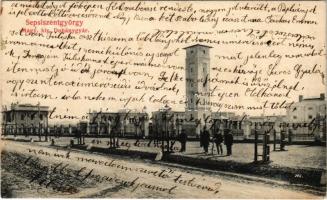 1906 Sepsiszentgyörgy, Sfantu Gheorghe; Magy. kir. Dohánygyár. Benkő M. kiadása / tobacco factory (EB)