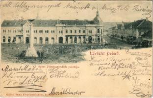 1900 Dés, Dej; Szent Ferencrendiek palotája. Gálócsi Samu kiadása / palace of the Order of Saint Francis