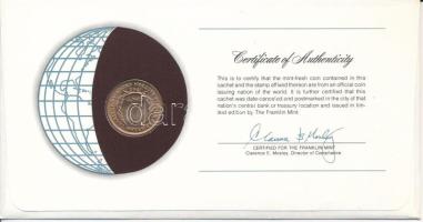 Montserrat 1965. 1c "Nemzetek pénzérméi" felbélyegzett borítékban, bélyegzéssel T:AU
Mont...