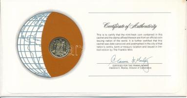 Spanyolország 1966. 1P "Nemzetek pénzérméi" felbélyegzett borítékban, bélyegzéssel T:AU 
...