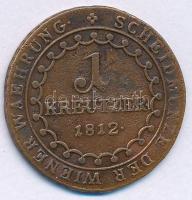 1812B 1kr Cu "I. Ferenc" T:VF,F