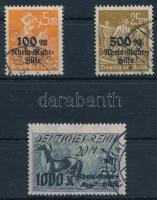 Deutsches Reich 1923 Forgalmi értékek Mi 258-260 (Mi EUR 150.-)