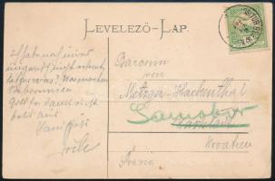 1906 Levelezőlap K.(u.K. FELDPOSTEXP)OSITUR 936 hadgyakorlat bélyegzéssel