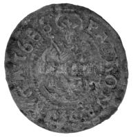 1686K-B Denár Ag I. Lipót (0,51g) T:AU patina Hungary 1686K-B Denar Ag Leopold I. Kremnitz (0,51g) C:AU patina Huszár: 1509., Unger II.: 1110