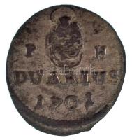 1701K-B Duarius "I. Lipót" (0,58g) T:XF patina
Hungary 1701K-B Duarius "Leopold I&qu...