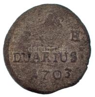 1703K-B Duarius "I. Lipót" (0,37g) T:VF patina
Hungary 1703K-B Duarius "Leopold I&qu...