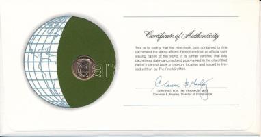 Nyugat-Szamoa 1974. 1s "Nemzetek pénzérméi" felbélyegzett borítékban, bélyegzéssel T:AU
W...