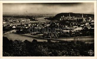 Budapest I. Látkép a budai hegyekből, a II. és XII. kerület szinte beépítetlen