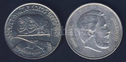 1947. 5Ft Ag "Kossuth" T:3 ph. + 1980. 100Ft "Szovjet-magyar közös űrrepülés" T:BU