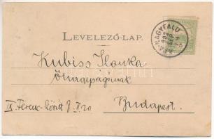 1902 Bethlen, Beclean; Az árvíz által elszakított Szamos híd. Kajári István kiadása / Somes bridge d...