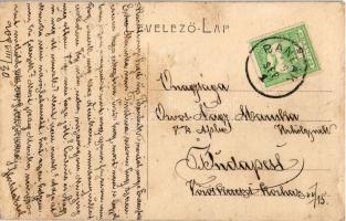 1909 Detta, Ghedu, Deta; Római katolikus templom. Ballon József kiadása / Röm. kath. Kirche / Cathol...