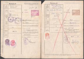 12 db marhalevél illetékbélyeggel