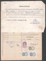 12 db marhalevél illetékbélyeggel