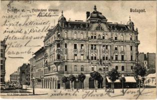 1904 Budapest XI. Fehérvári út (ma Bartók Béla út), Wellisch Sándor és Gyula háza. Divald Károly 659. sz.